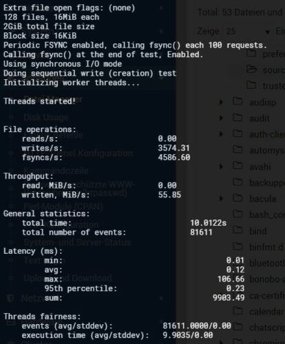 Contabo VPS L Sysbench IO Sequential Write