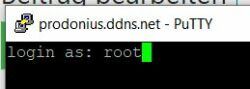 Putty Root Login mit Key