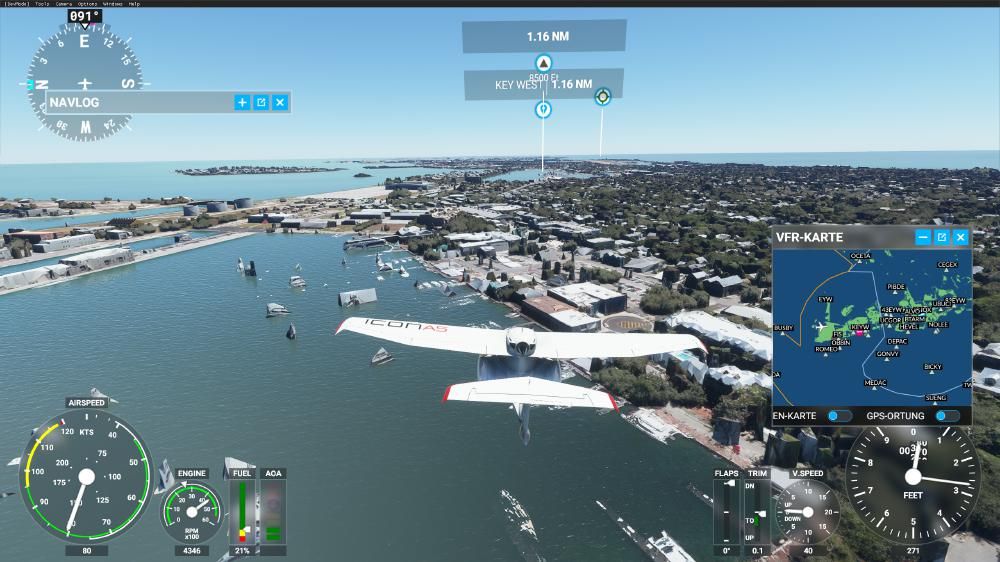 Flight Simulator 2020 - Key West Versunkene Schiffe und Gebäude