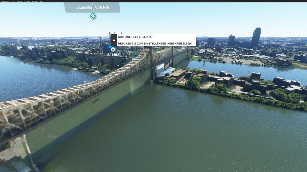 Flight Simulator 2020 - New York New York Queensboro Bridge das spottet jeder Beschreibung fail