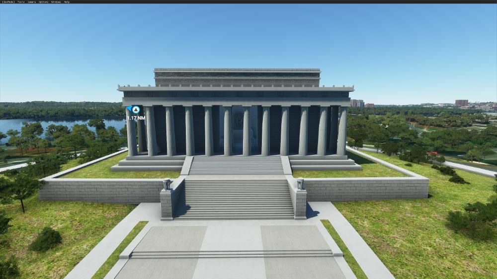 Flight Simulator 2020 - Washington Lincoln Memorial - top