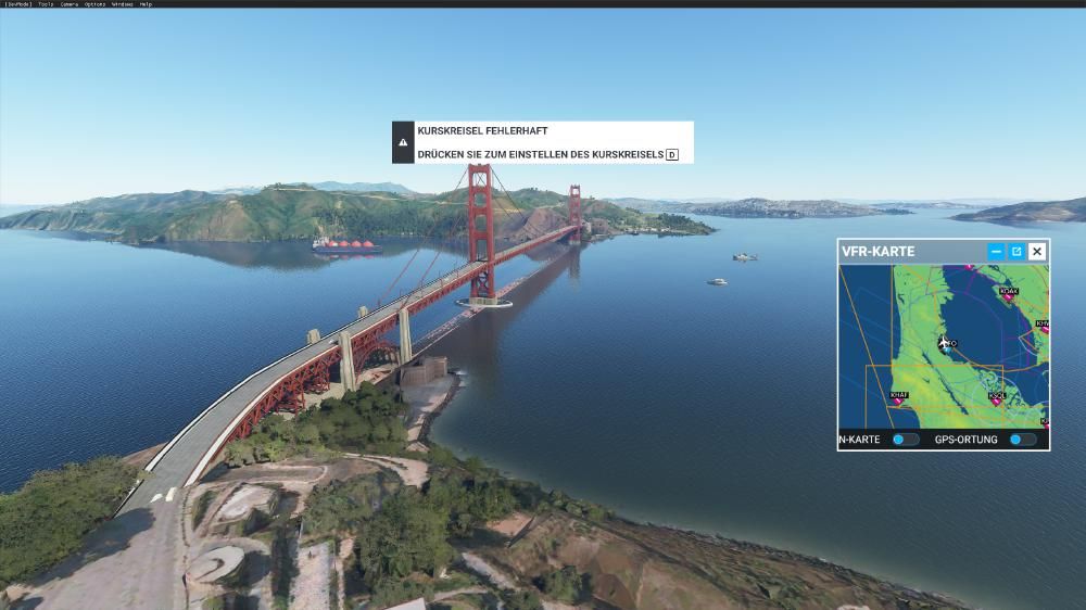 Flight Simulator 2020 - San Francisco Golden Gate - top